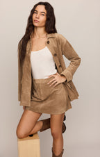 Decker Faux Suede Chore Coat