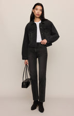 Daily Cropped Denim Jacket