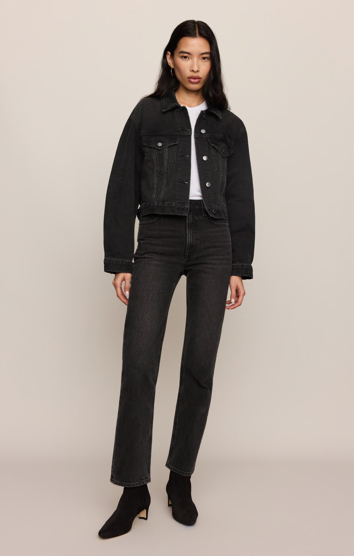 Daily Cropped Denim Jacket