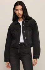 Daily Cropped Denim Jacket