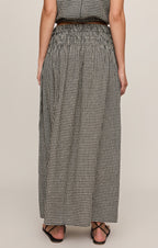 Brooke Gingham Linen Maxi Skirt