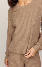 Daydream Silky Rib Long Sleeve Top