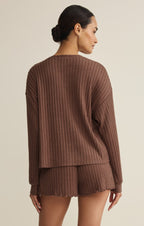 Daydream Silky Rib Long Sleeve Top