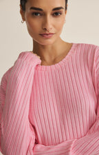 Daydream Silky Rib Long Sleeve Top