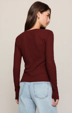 Albany Waffle Snap Front Top