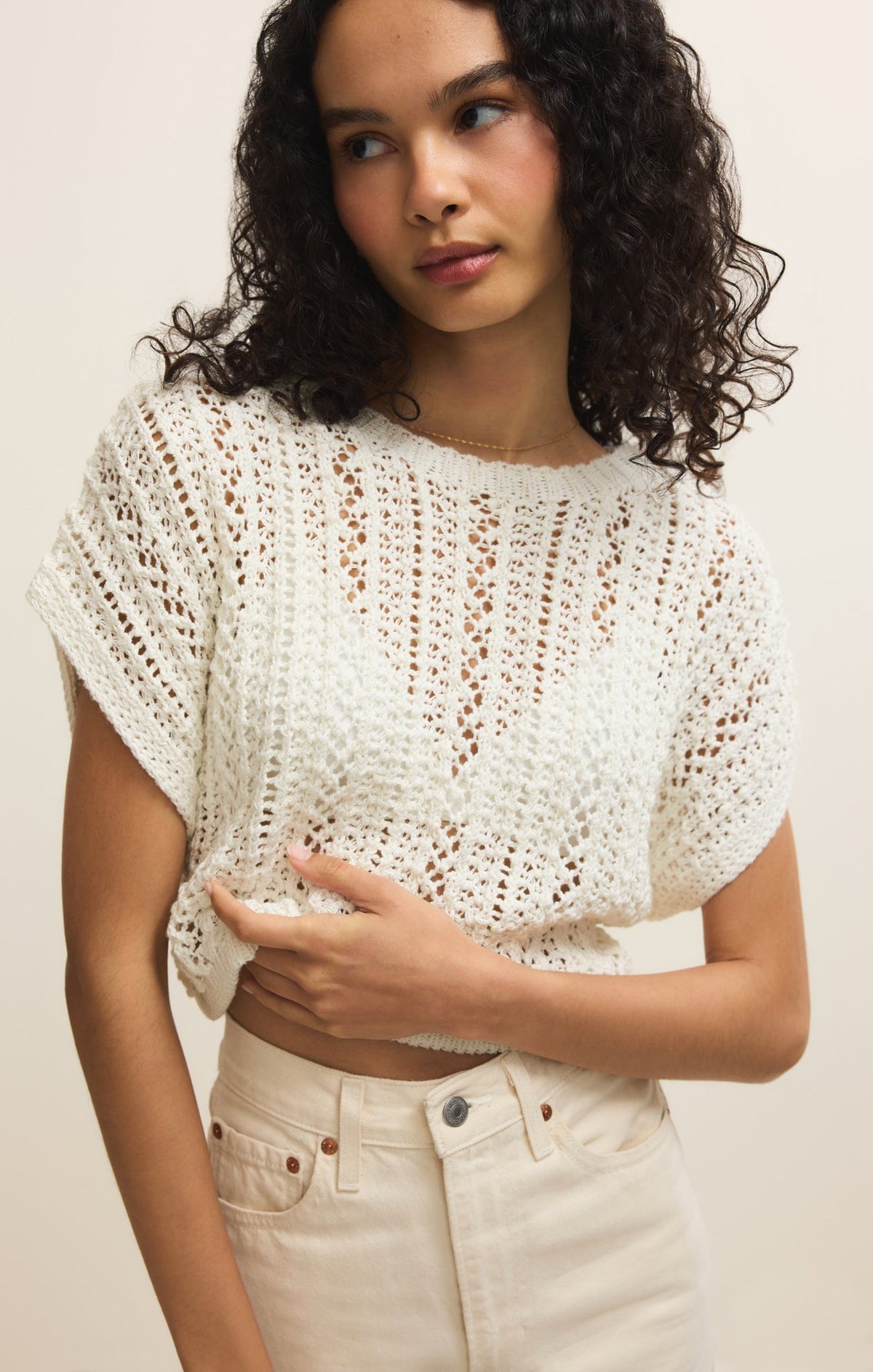 Ballast Crochet Sweater Top